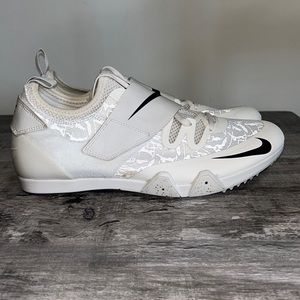 Nike PV Elite Pole Vault Track and Field Spikes Men’s Size 9.5, 12 Cream White